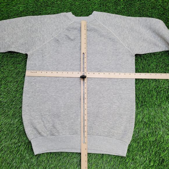 Vintage 90s Old-Ben Raglan Sweatshirt Womens XL 21x25 Gray - Picture 4 of 14